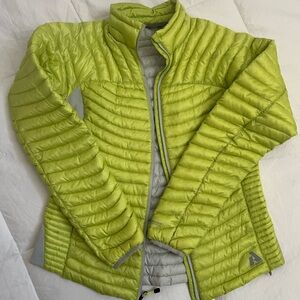 Women's Lime Green Quilted Jacket